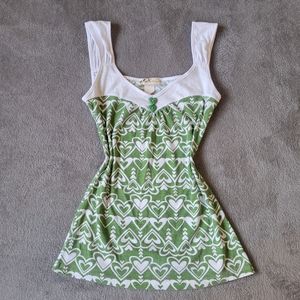 2000s y2k green cami / tank top